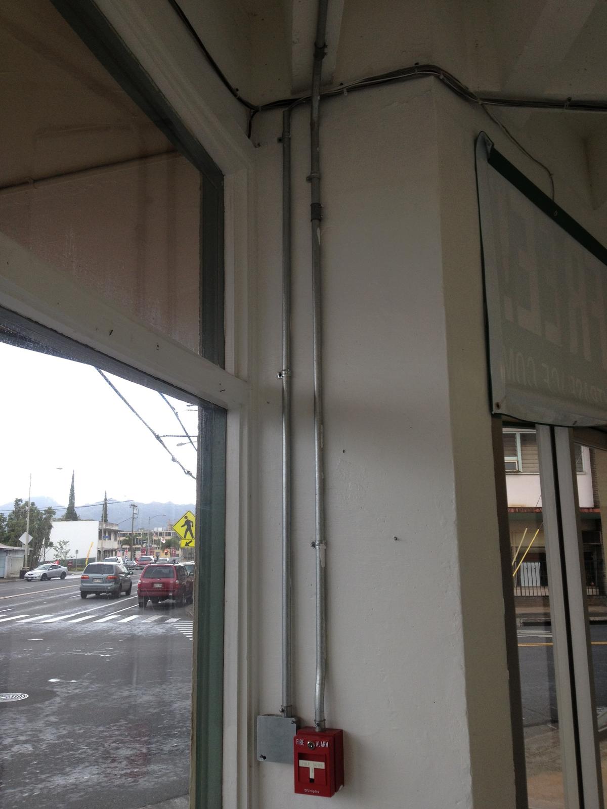 Commercial conduit installation - JM Electric commercial project Oahu
